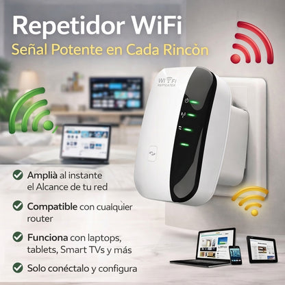 Repetidor de Señal WiFi 300 Mbps