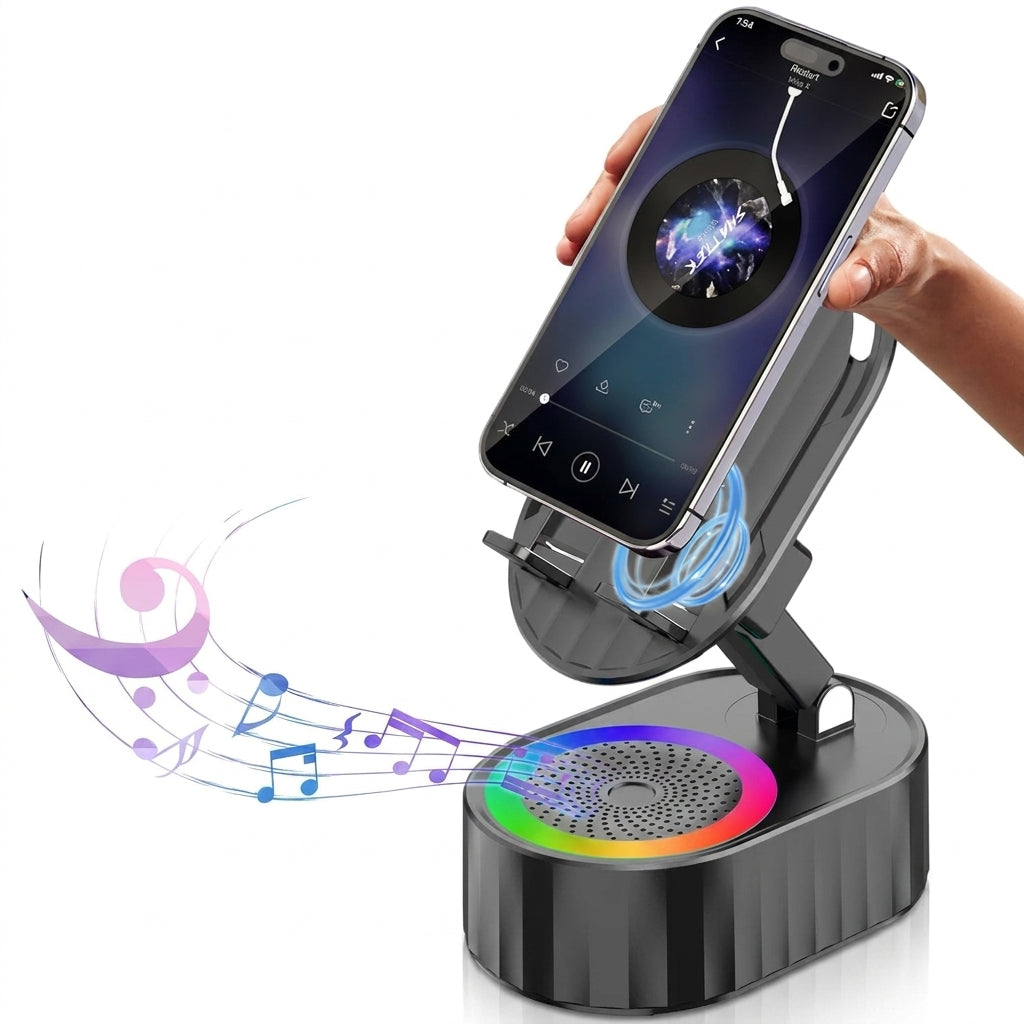 Soporte Magnético con Parlante Bluetooth 2 en 1