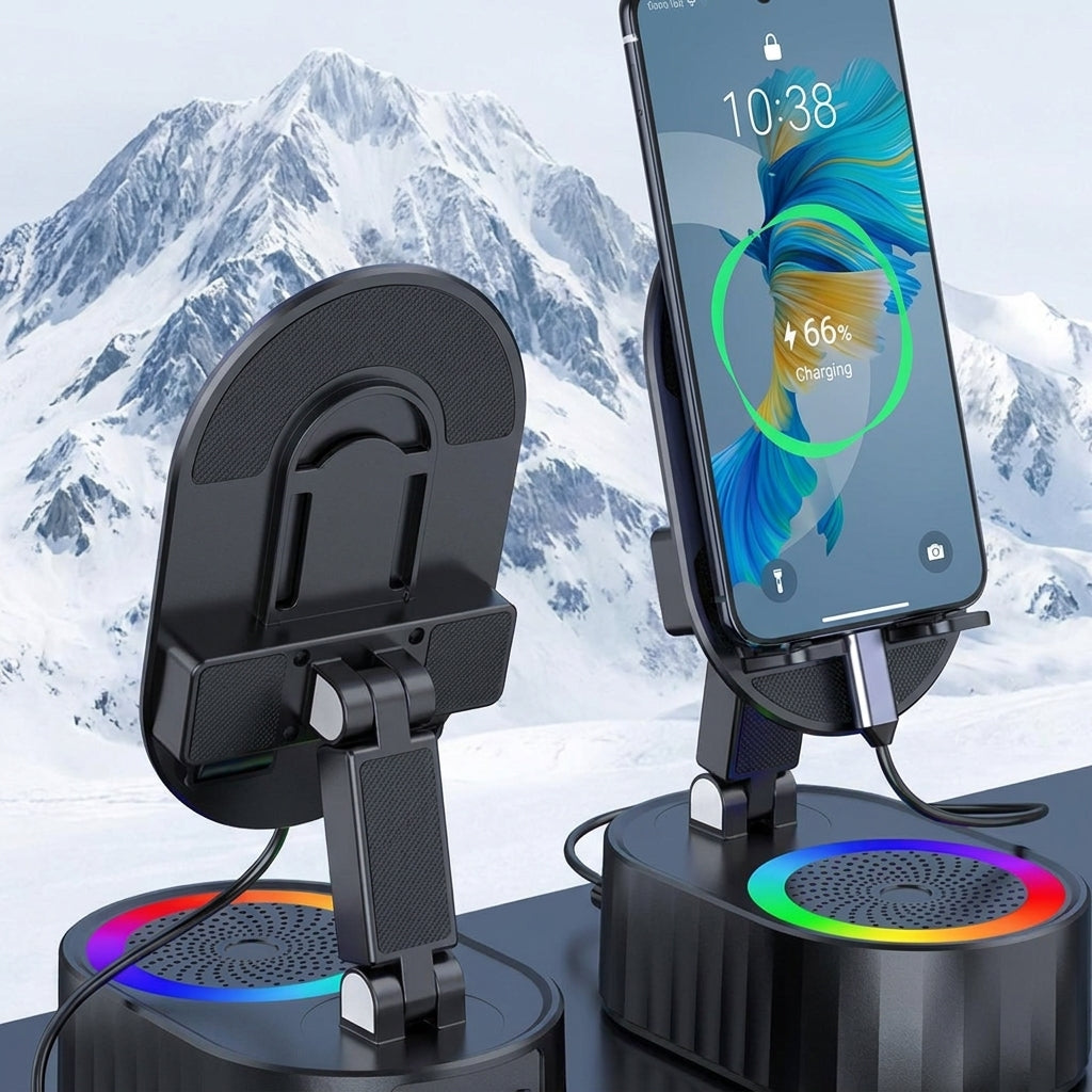 Soporte Magnético con Parlante Bluetooth 2 en 1